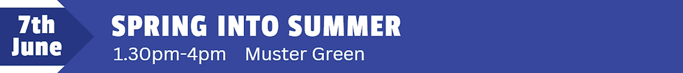 Spring Into Summer. 7th June, 1.30-4pm, at Muster Green, Haywards Heath.