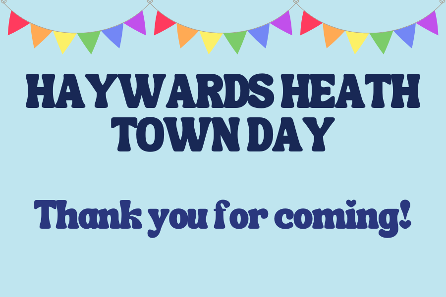Haywards Heath Town Day thank you poster