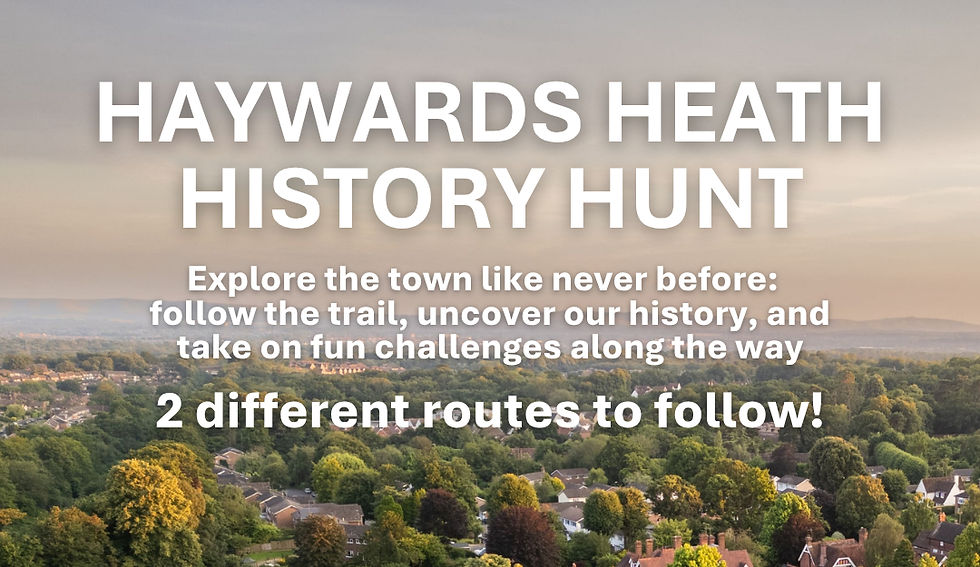 Haywards Heath History Hunt poster
