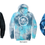 Thumbnail: Adult tie dye hooded sweatshirt