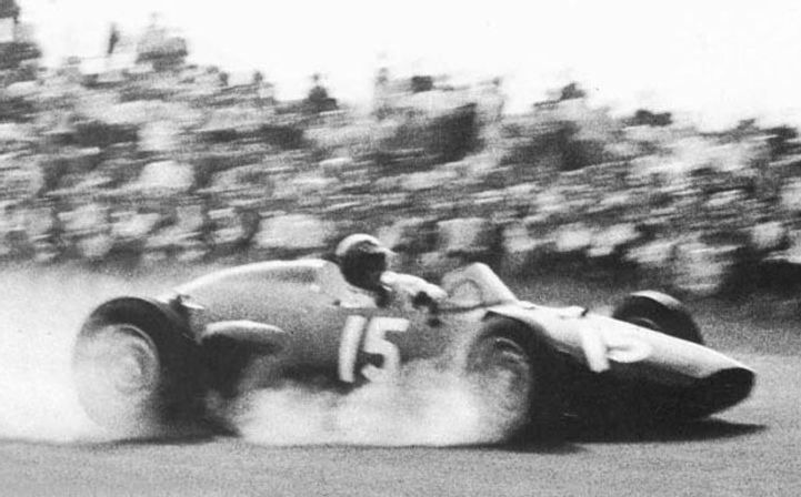 Jo Bonnier in his BRM at the 1959 Dutch Grand Prix.