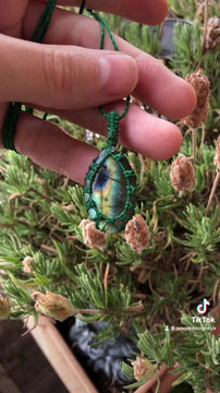 Thumbnail: Labradorite Macrame Necklaces  