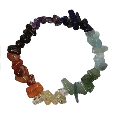 Miniatura: Stretch Crystal Chakra Chip Bracelets.