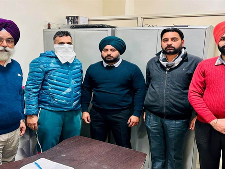 ਸਰਕਾਰੀ ਖਜ਼ਾਨੇ ਨੂੰ ਖ਼ੋਰਾ ਲਾਉਣ ਵਾਲਾ ਭਗੌੜਾ ਠੇਕੇਦਾਰ ਵਿਜੀਲੈਂਸ ਬਿਊਰੋ ਵੱਲੋਂ ਕਾਬੂ