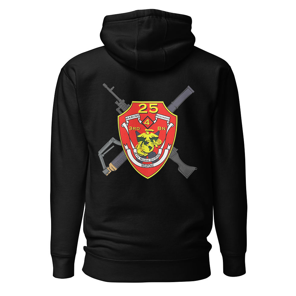 3rd Battalion 25th Marines Weapons Unisex Hoodie