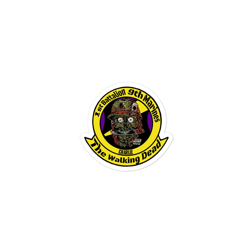 1st Battalion 9th Marines Charlie Bubble-free stickers