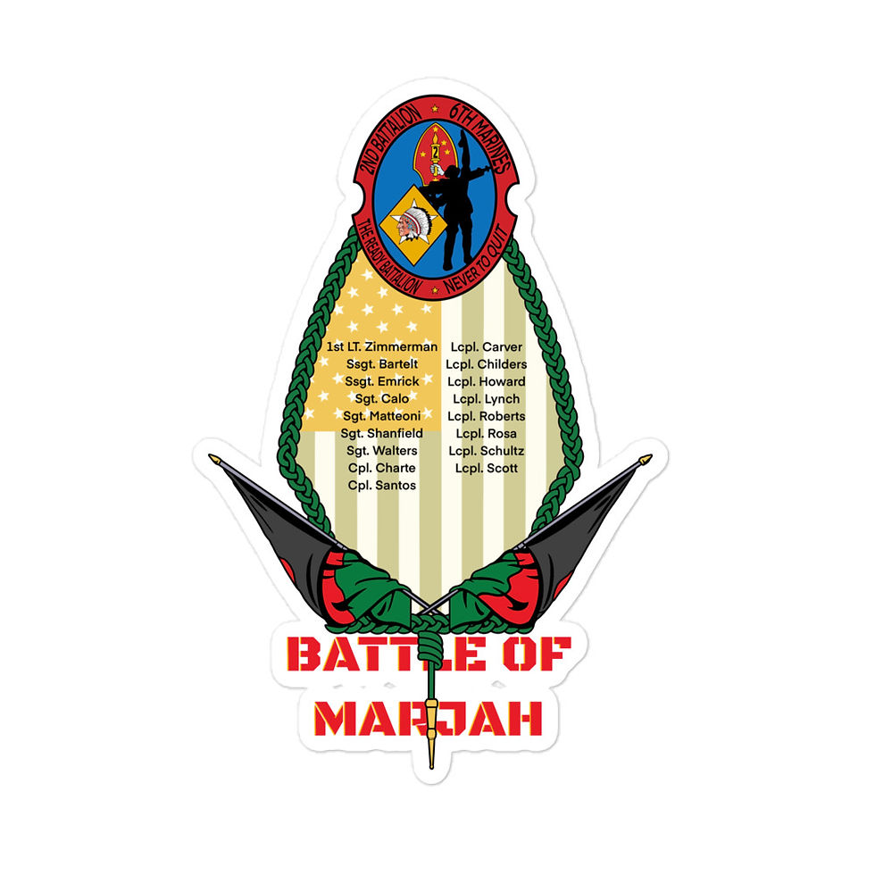 Thumbnail: 2nd Battalion 6th Marines Marjah KIA Bubble-free stickers