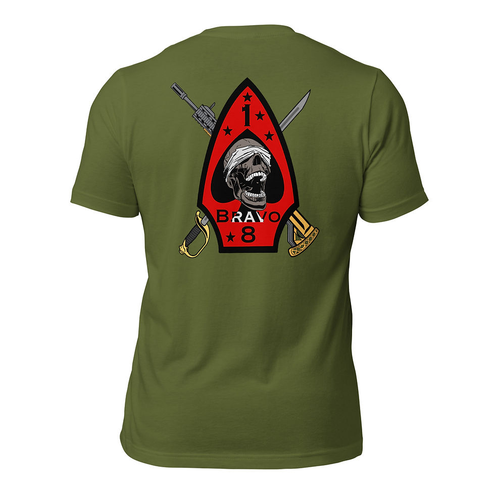 Thumbnail: 1st Battalion 8th Marines Bravo Unisex t-shirt
