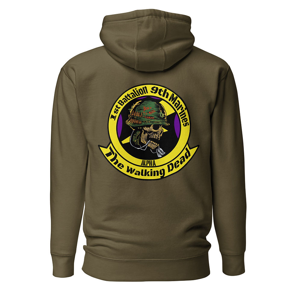 Thumbnail: 1st Battalion 9th Marines Alpha Unisex Hoodie