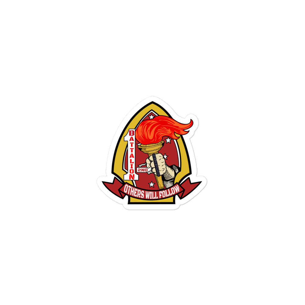 1st Battalion 2nd Marines Bubble-free stickers