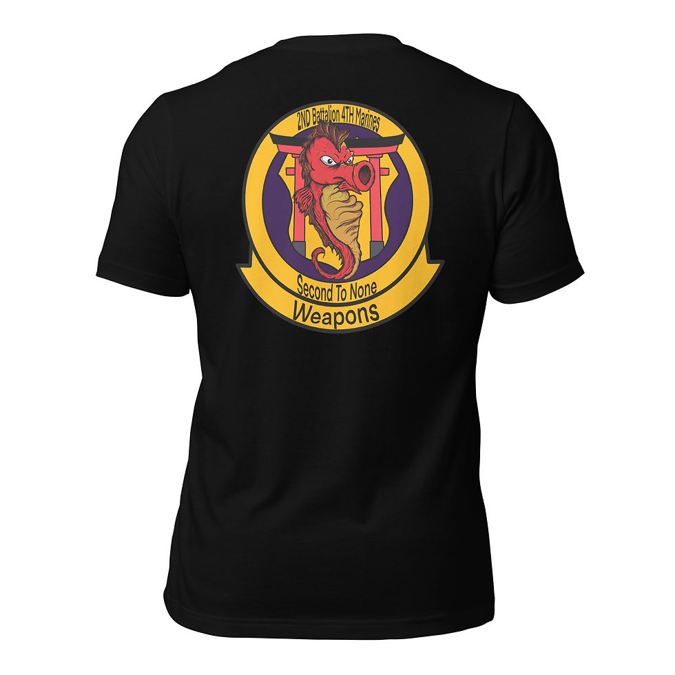 2nd Battalion 4th Marine Weapons Unisex t-shirt