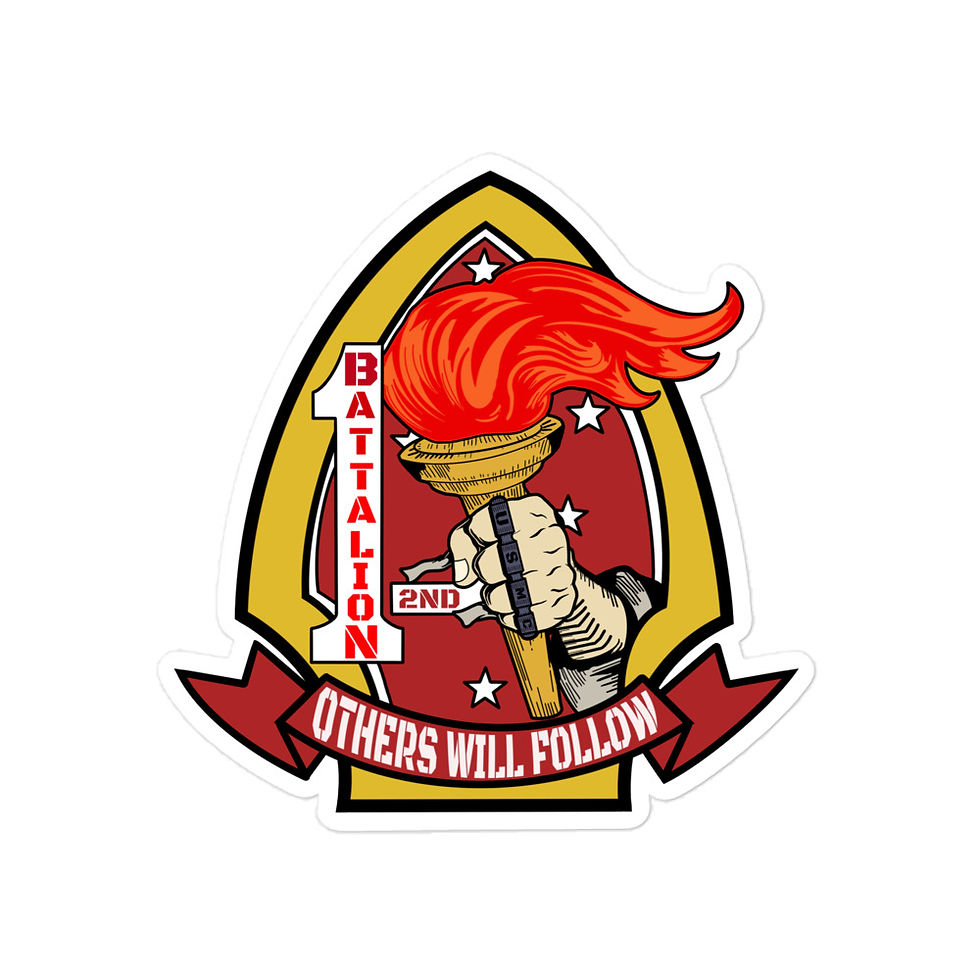 Thumbnail: 1st Battalion 2nd Marines Bubble-free stickers