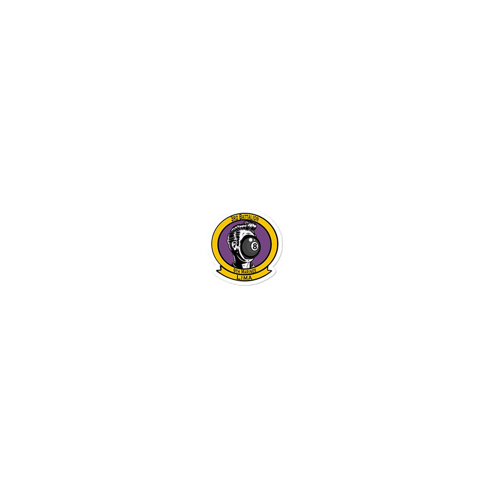 Thumbnail: 3rd Battalion 9th Marines Lima Bubble-free stickers