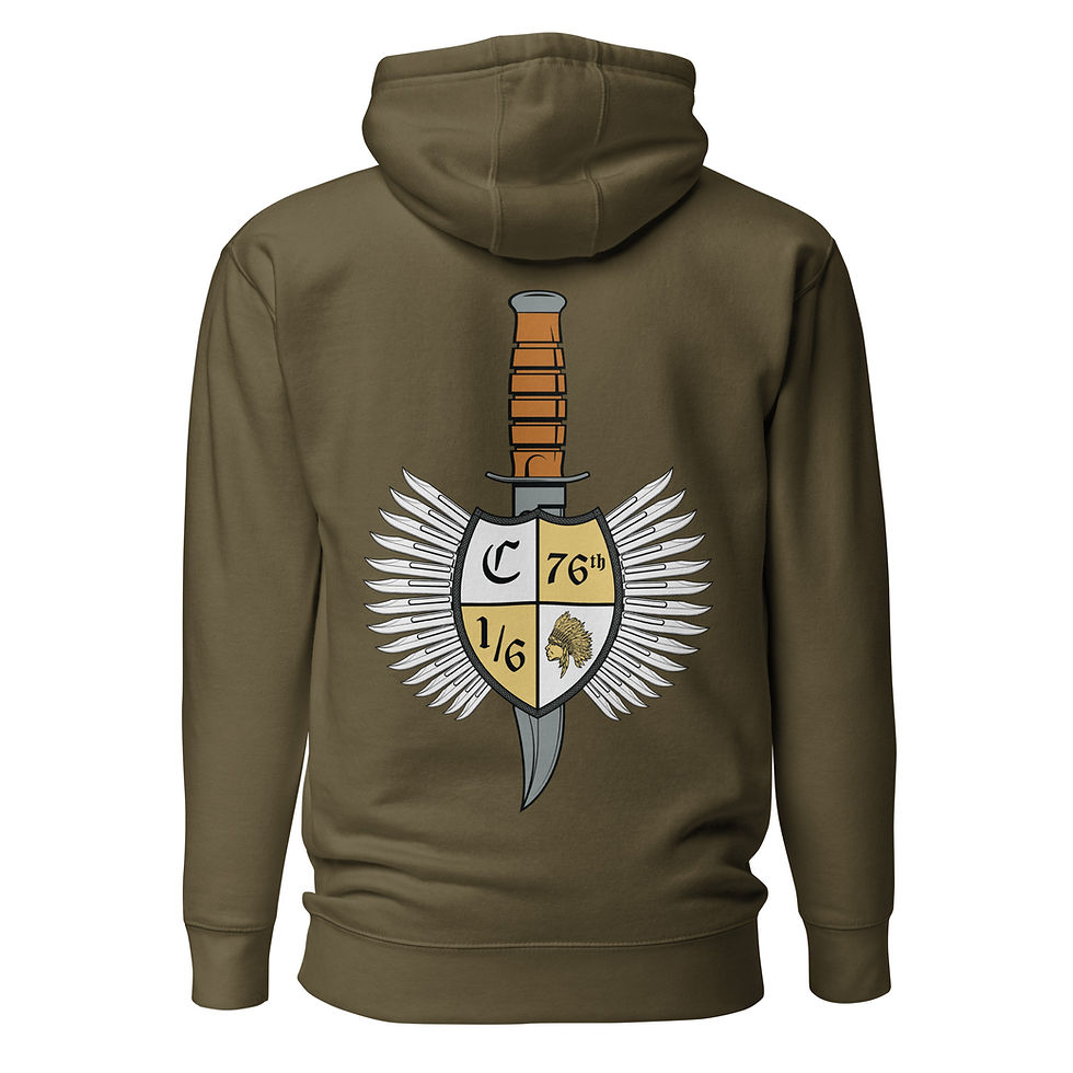 Thumbnail: 1st Battalion 6th Marines Charlie Unisex Hoodie