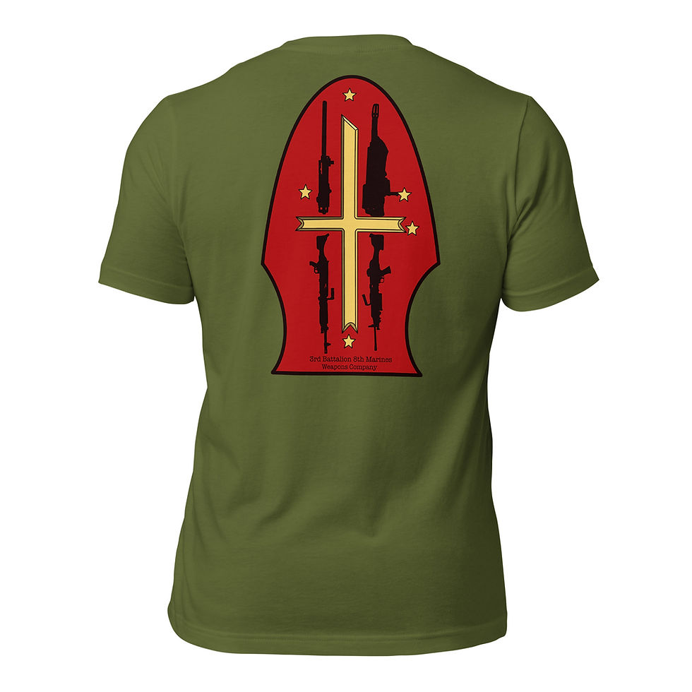 Thumbnail: 3rd Battalion 8th Marines Weapons Unisex t-shirt