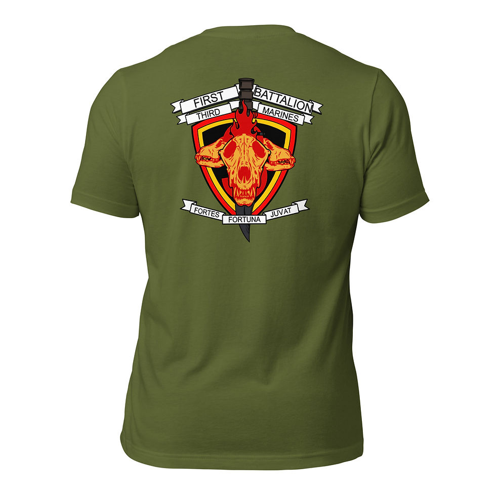 Thumbnail: 1st Battalion 3rd Marines Unisex t-shirt
