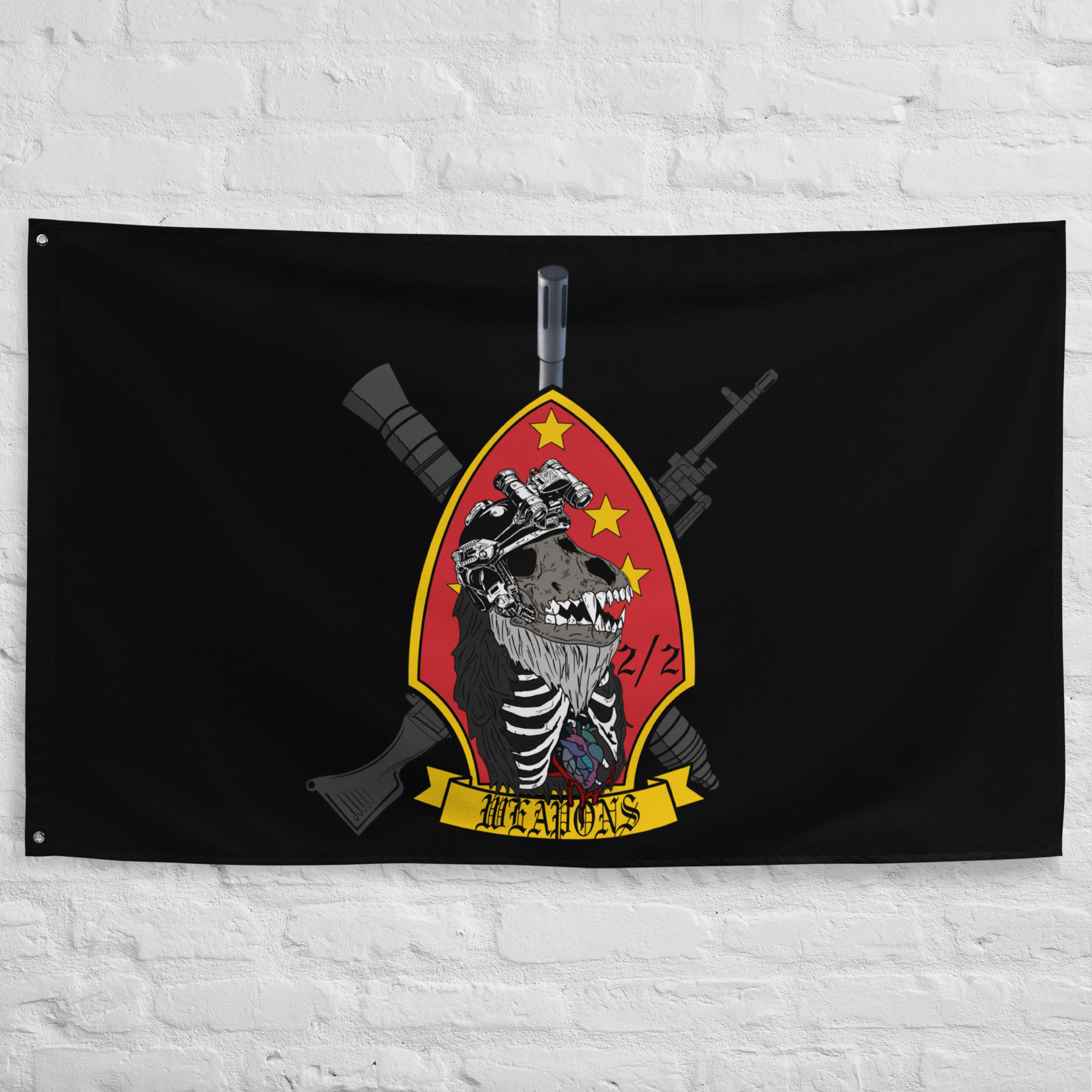 2nd Battalion 2nd Marines Weapons Flag