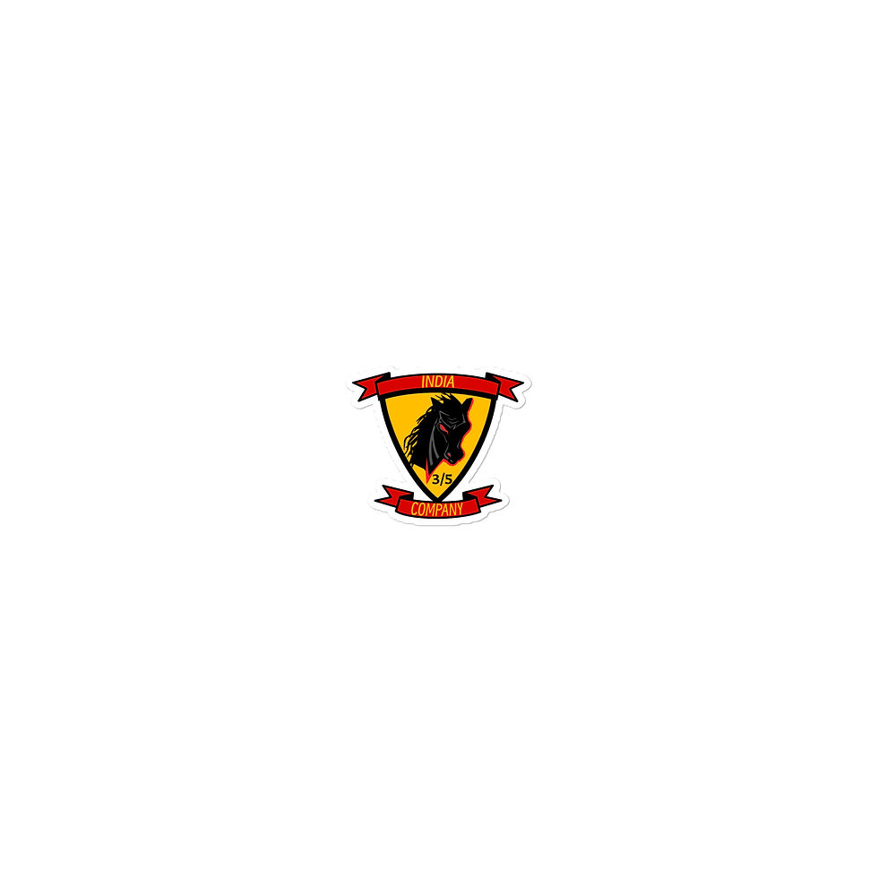 Thumbnail: 3rd Battalion 5th Marines India Bubble-free stickers