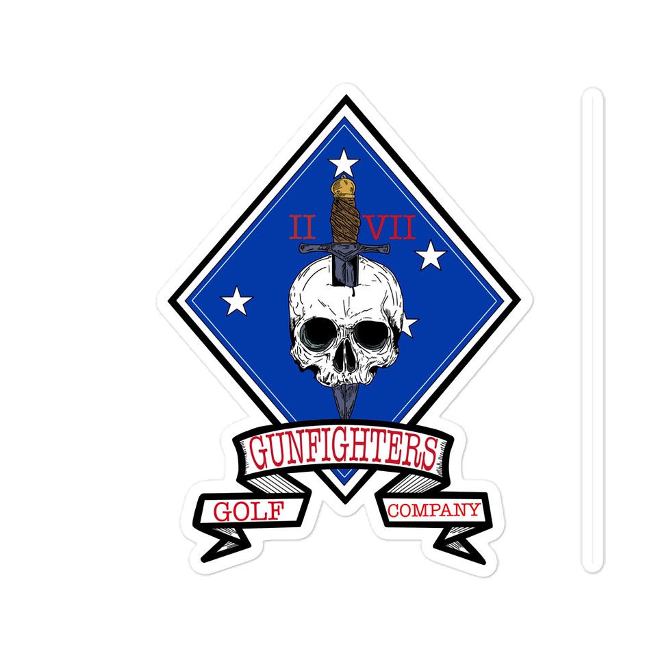 Thumbnail: 2nd Battalion 7th Marines Golf Bubble-free stickers