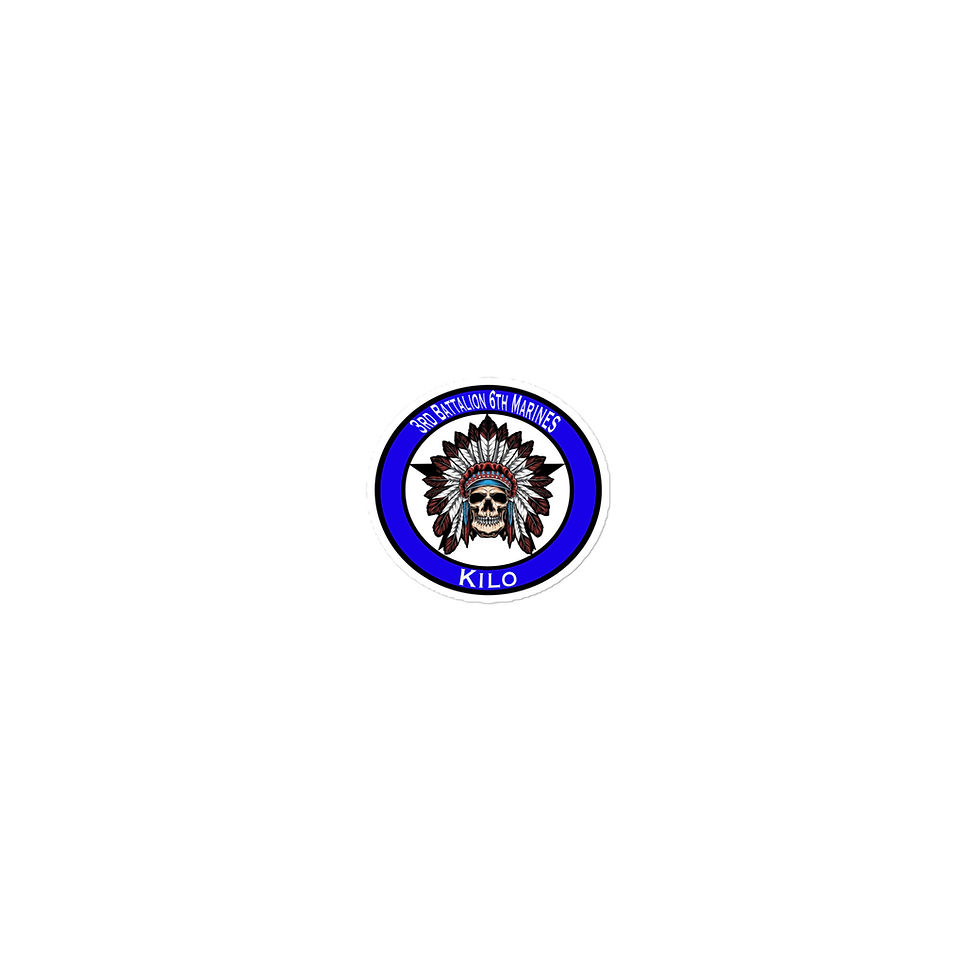 Thumbnail: 3rd Battalion 6th Marines Kilo Bubble-free stickers