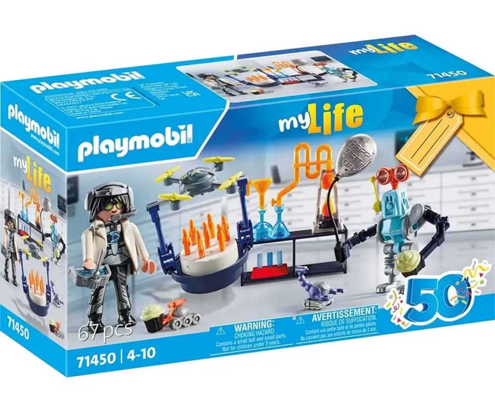 PLAYMOBIL my Life - 71450 Forscher mit Robotern und Labor