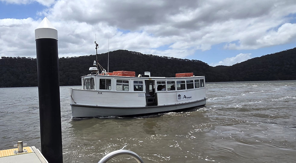 Our ferry, Sun (circa 1942), now included in NSW Transport and OPAL cards can be used!