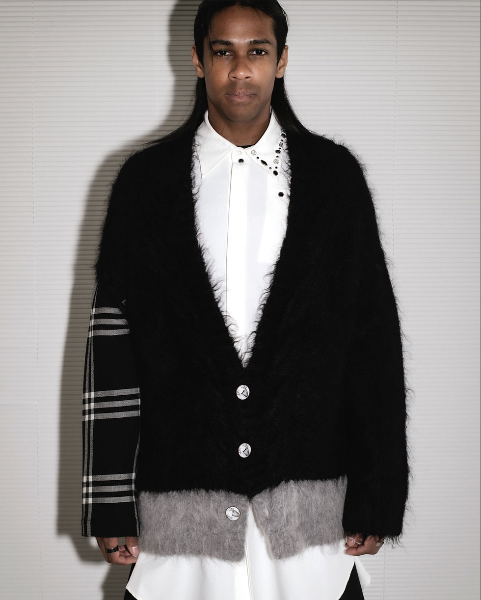 サムネイル： Mohair Changeable Sleeve Sweater
