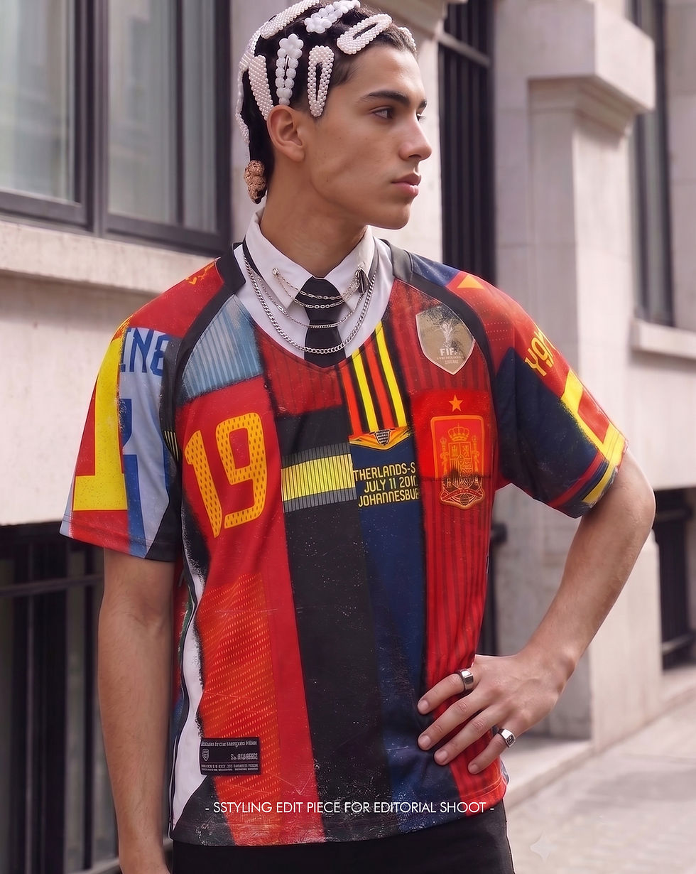 Thumbnail: REMAKE JERSEY PRINTED TEE_SPAIN