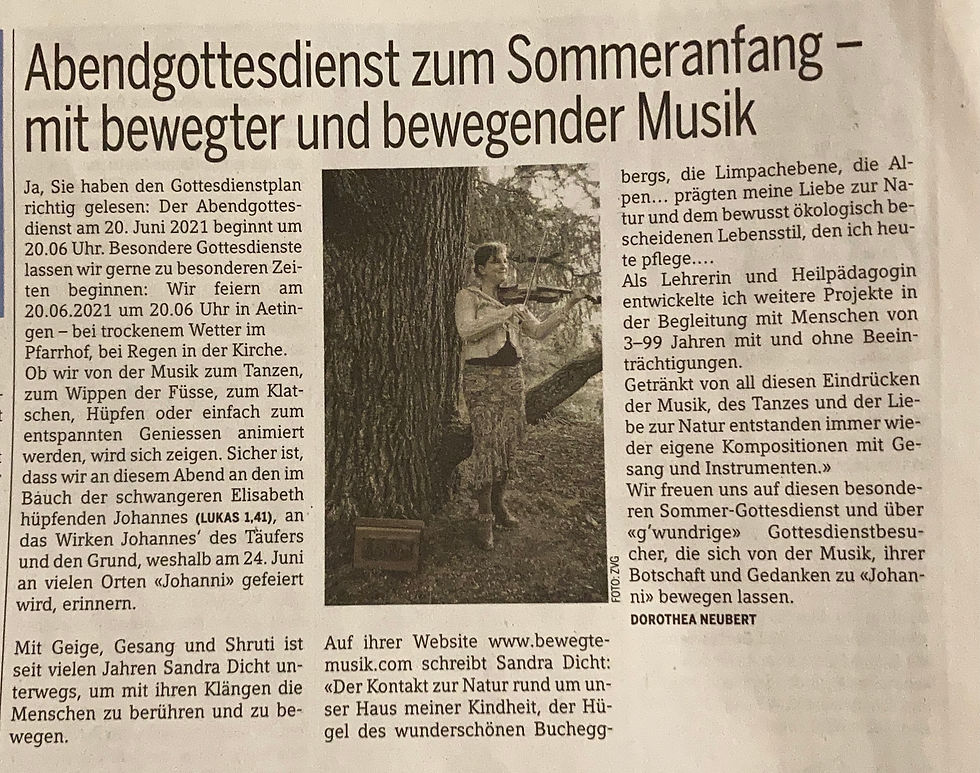 BegleitungBegleitung Gottesdienst