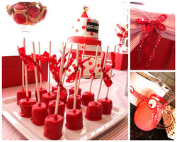 #OurPink&RedDessertTableTheme