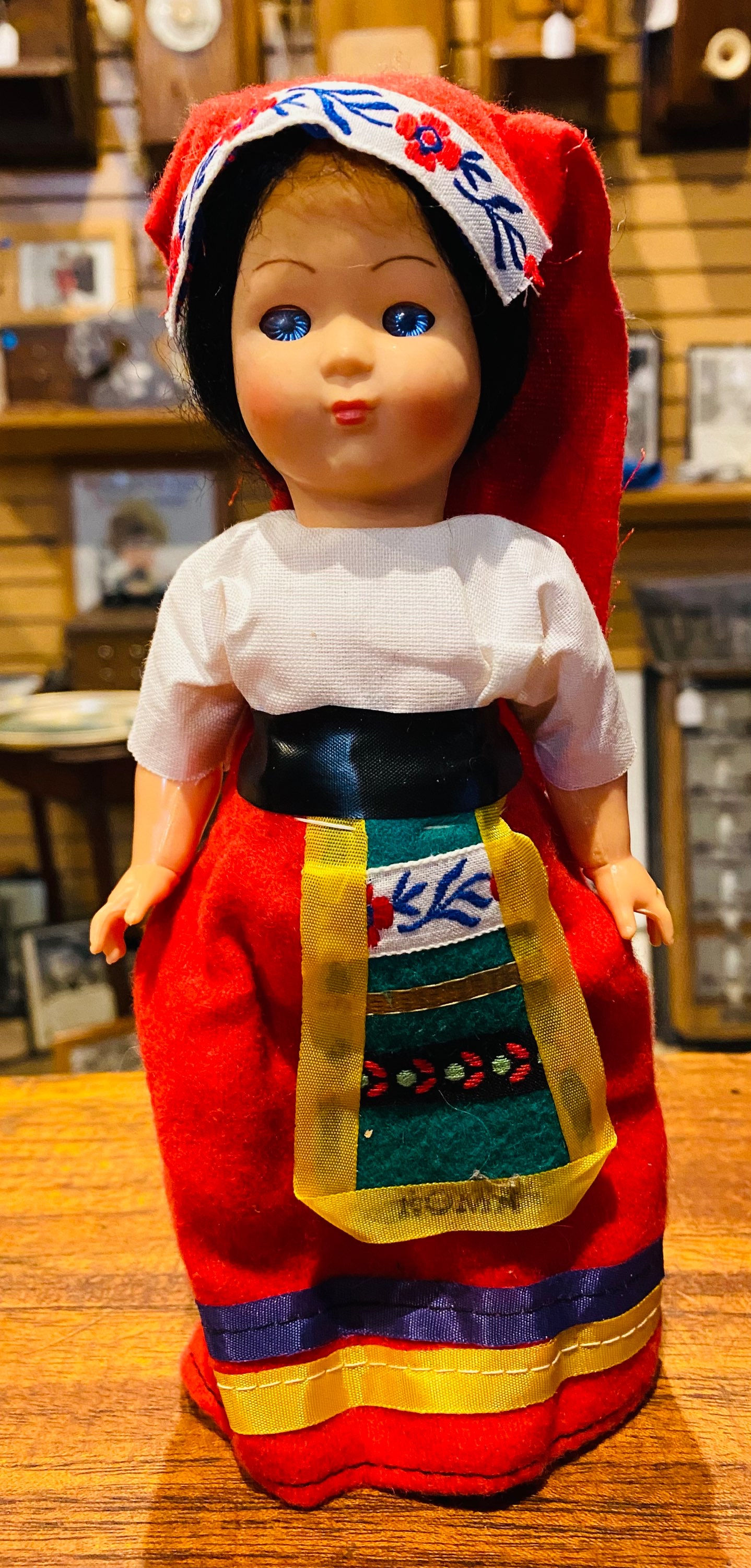 Italy Roma Plastic Souvenir Doll 8.50” 50’s