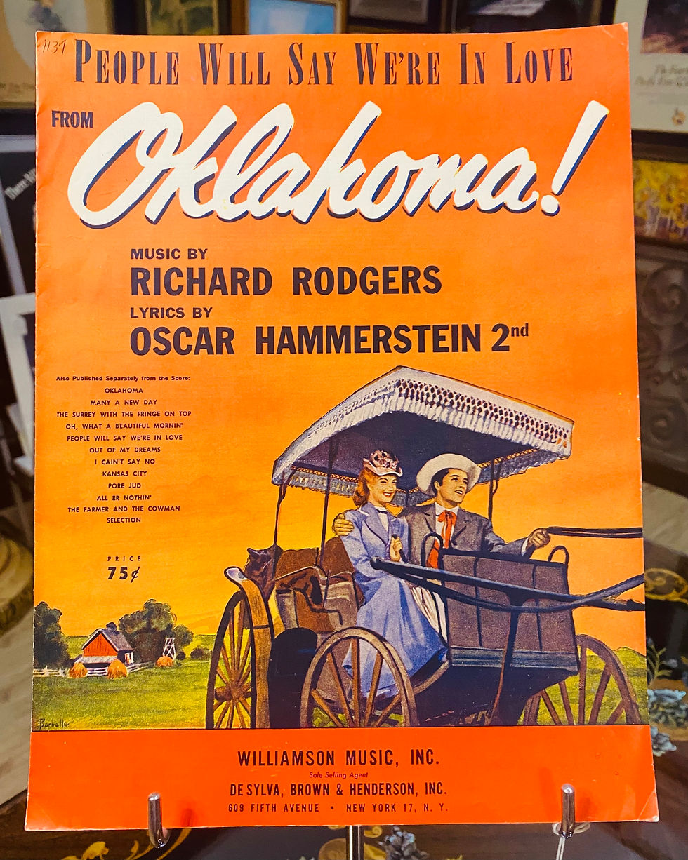 1943 Oklahoma “People Will Say We’re in Love” Rodgers & Hammerstein published by