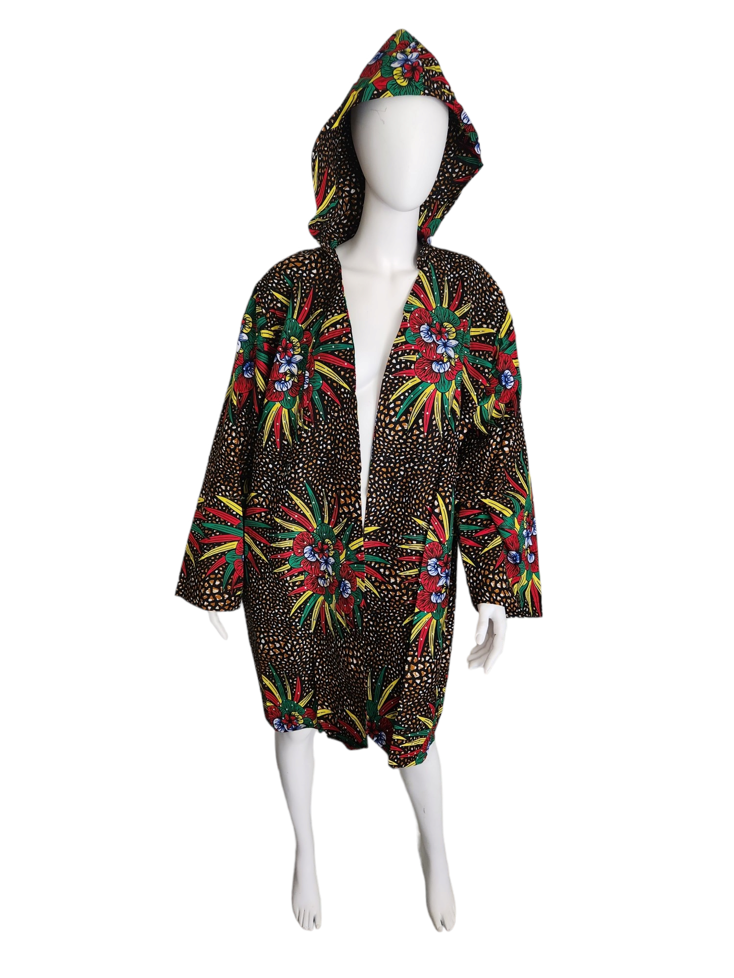 Brown multicolour Hoodie  jacket