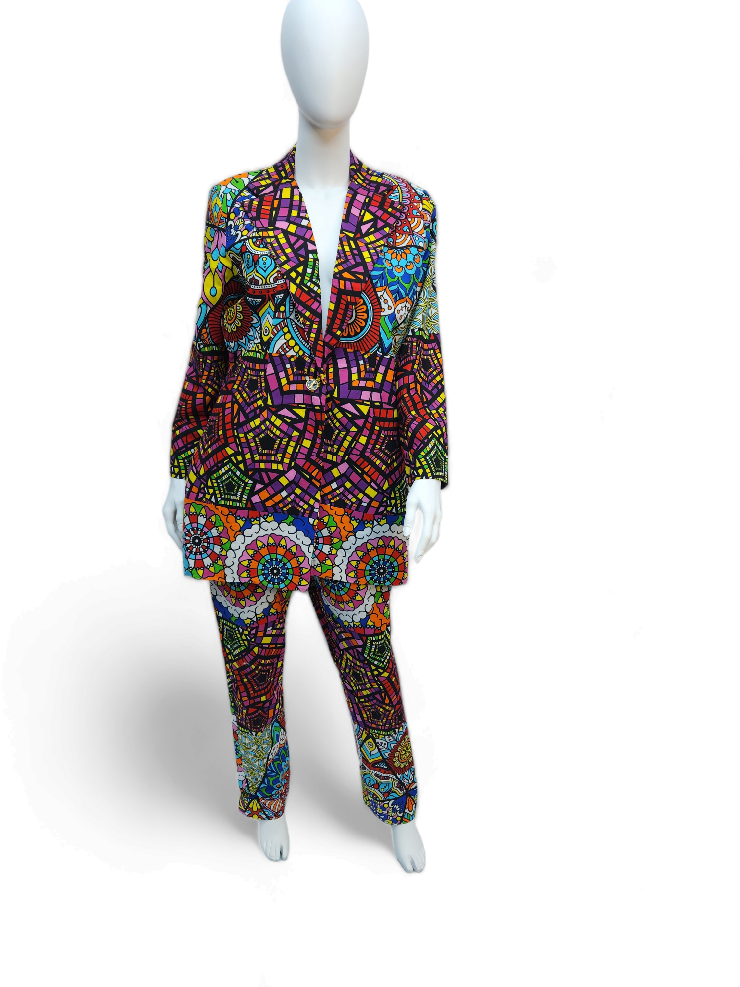 Pink multicolour Blazer set