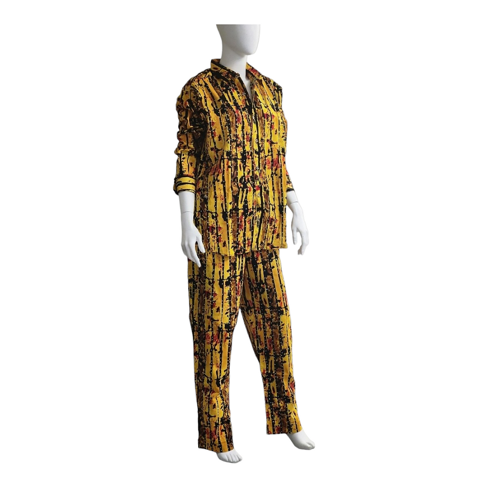 Thumbnail: Yellow ladies shirt set