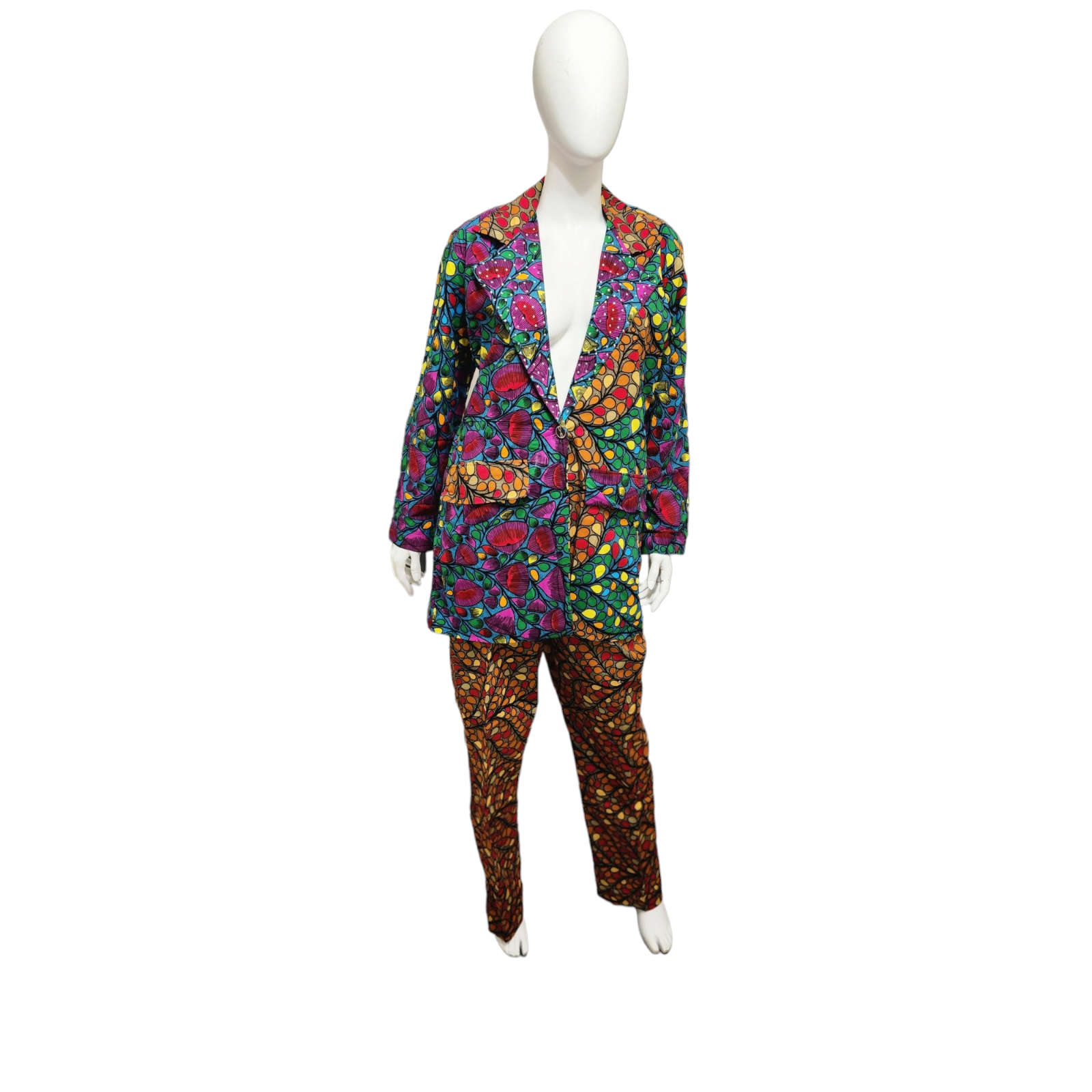 Two Tone multicolour Blazer set
