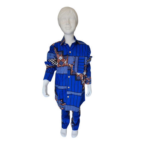 Royal Blue Pasni set main image 0