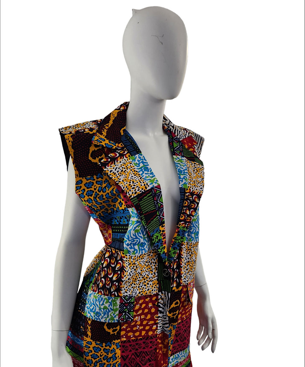 Thumbnail: Block multicoloured ladies shirt set