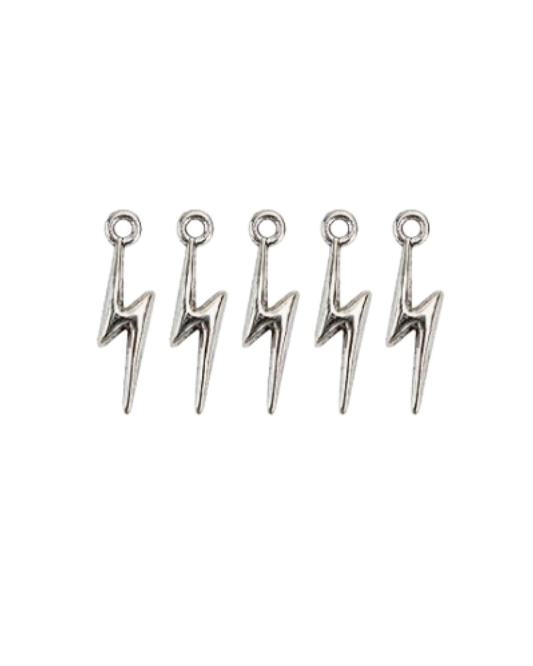 silver lightning bolt charm