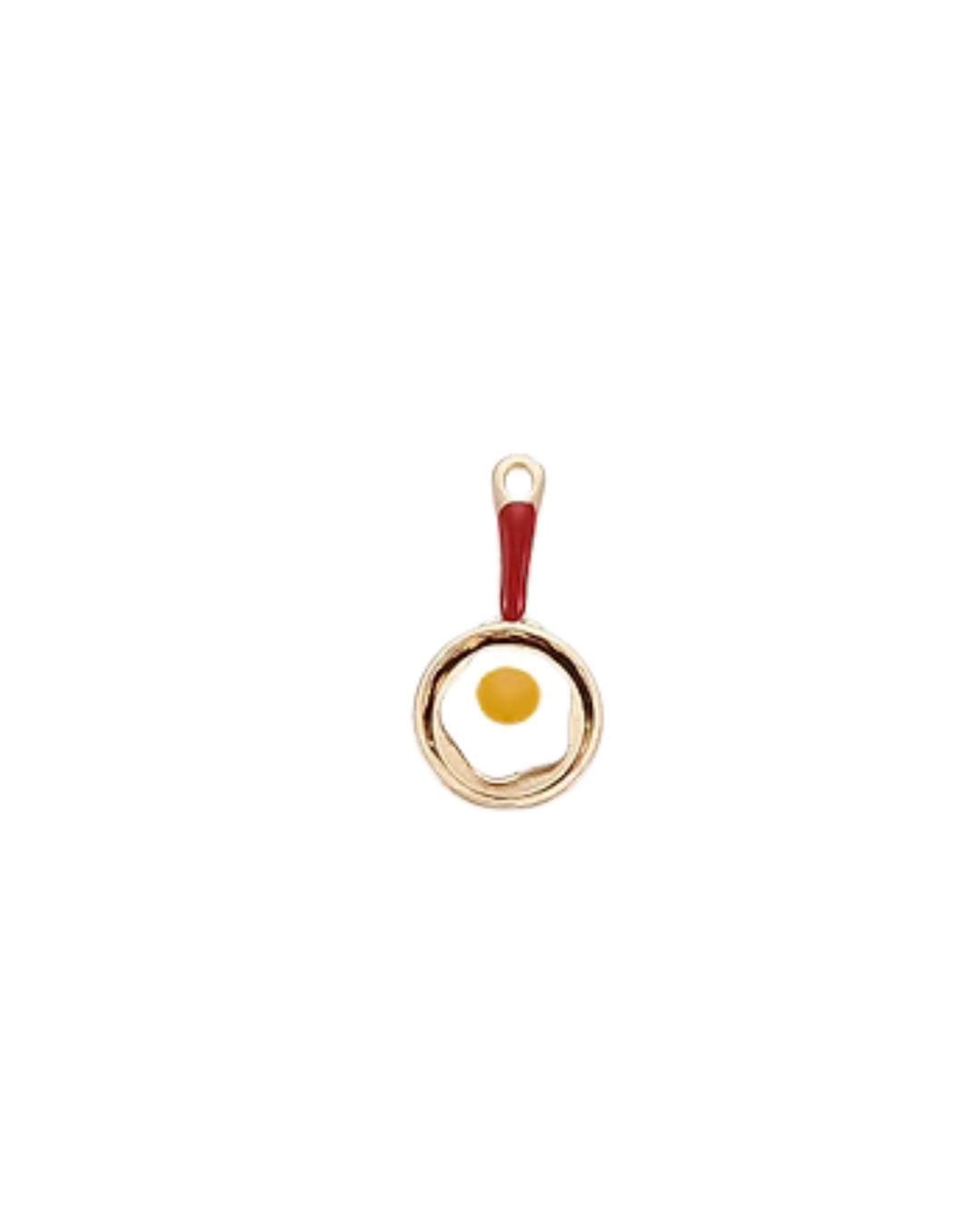 egg frying pan charm