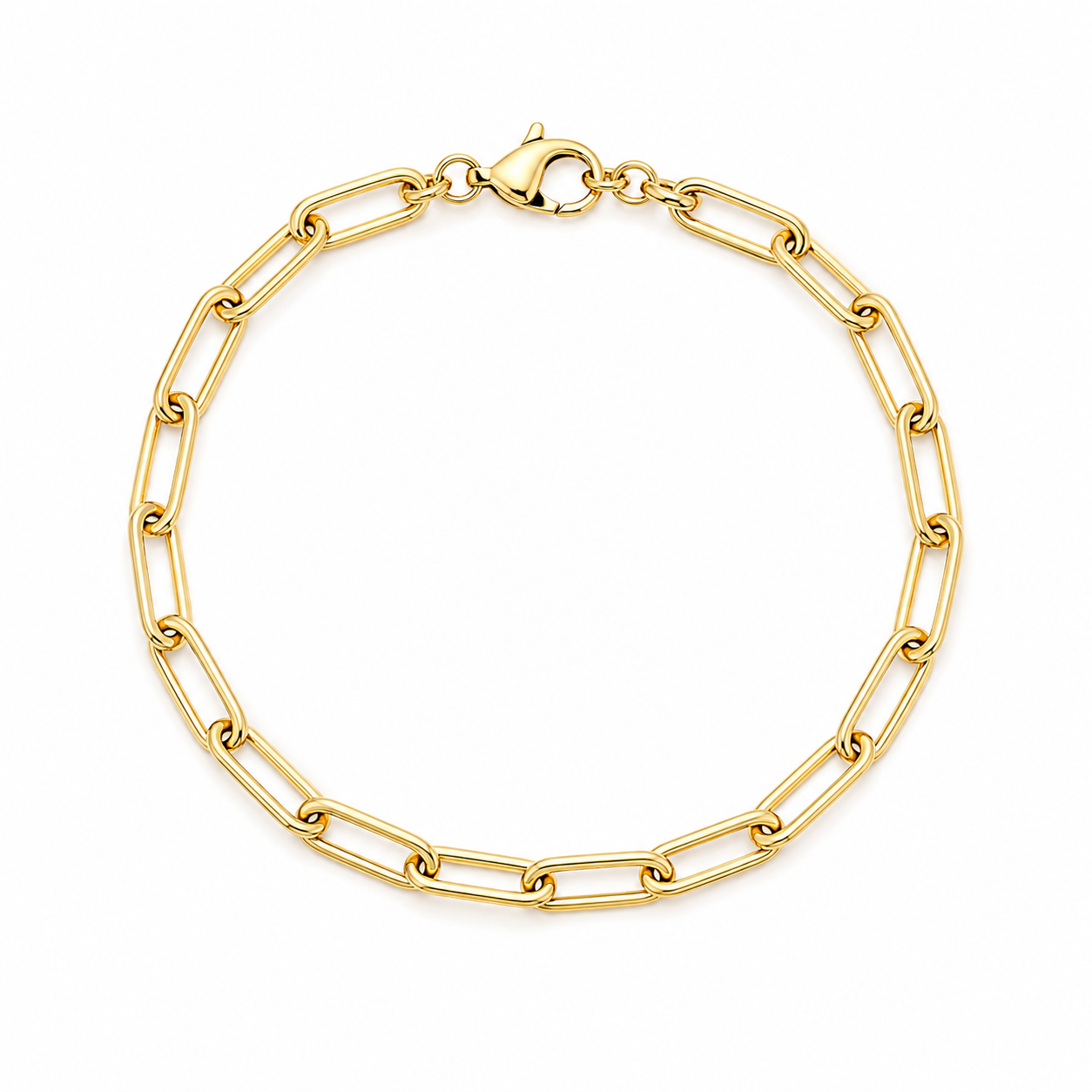 paperclip charm bracelet base