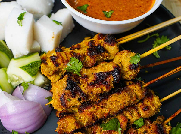 Chicken Satays with Wine in Singapore