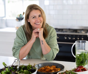 Woman embracing calm and balance during perimenopause wellness journey