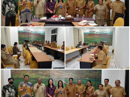 Kegiatan Pembahasan Substansi PKS Dirjen Pajak dan Dirjen Perimbangan Keuangan dengan Pemerintah Kabupatan Sikka, Selasa 09/07/2024 di Ruang Rapat Iligai Kantor Bupati Sikka