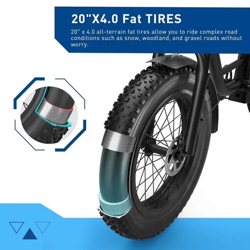 Thumbnail: Hiboy G6 Fat Tire Electric Bike in Black with Step-Thru Frame