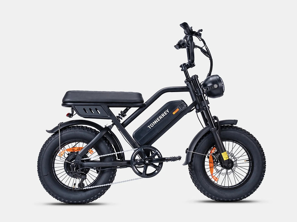 Thumbnail: Tonnerrey T16 Dual Suspension Mini Moped Style Electric Bike for Teenager