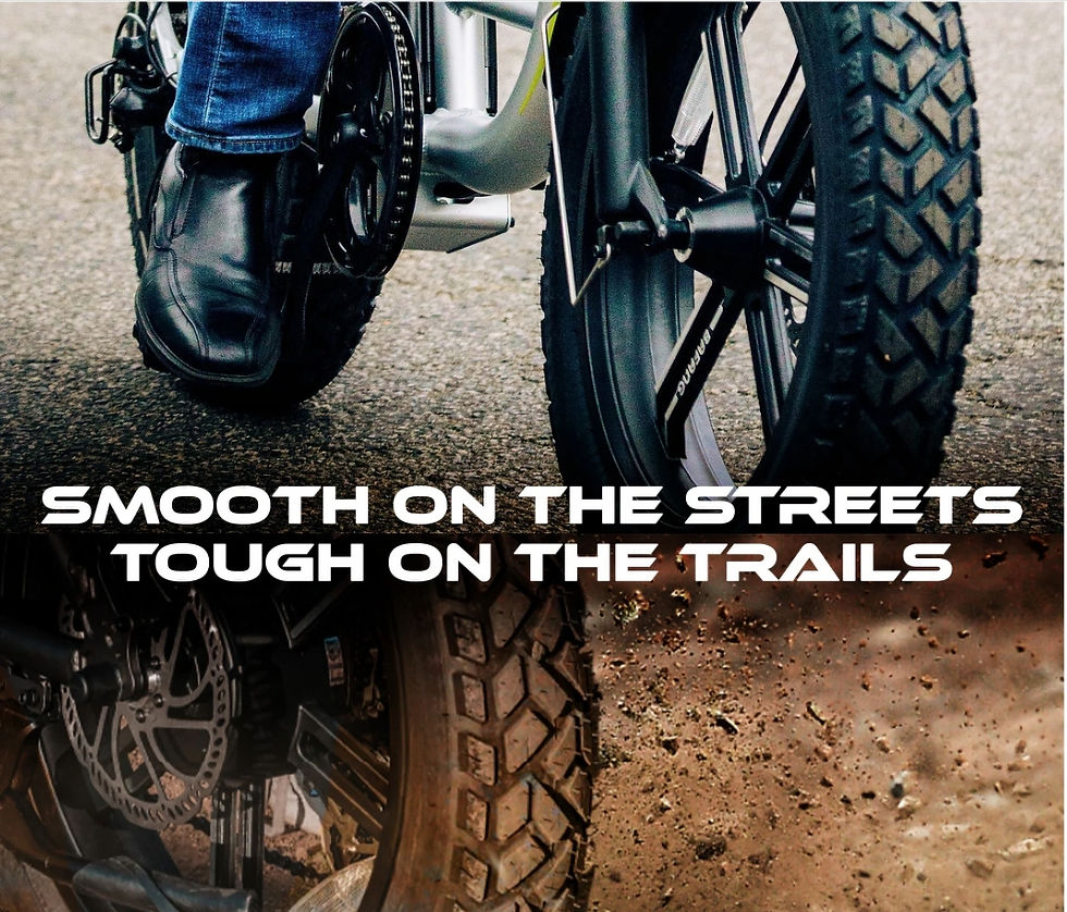 Thumbnail: High-performance 20x4 fat tire For e-motos. Ebikes, Puncture-resistant, motorcycle-grade rubber. In-store purchase