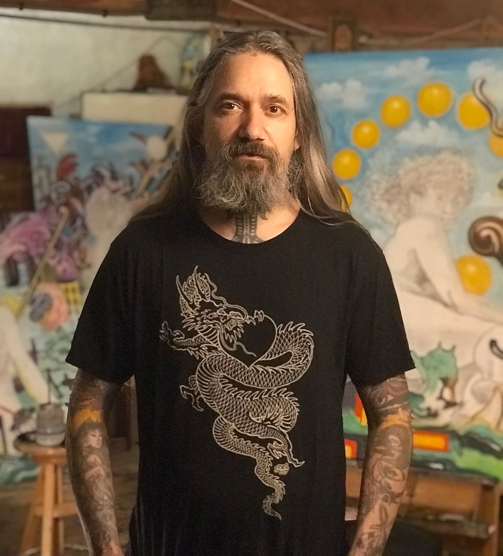 Filip in our Dragon Heart Tee