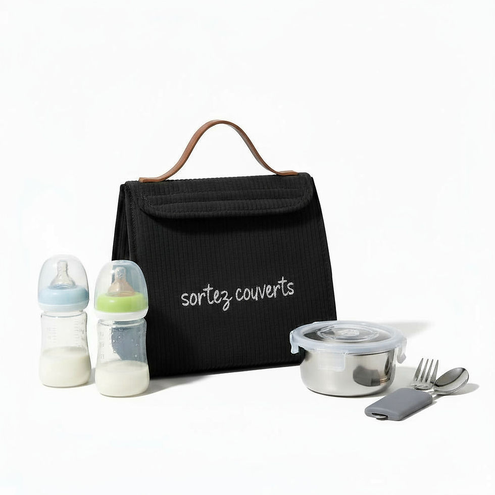 Glaciere isotherme en velours noire