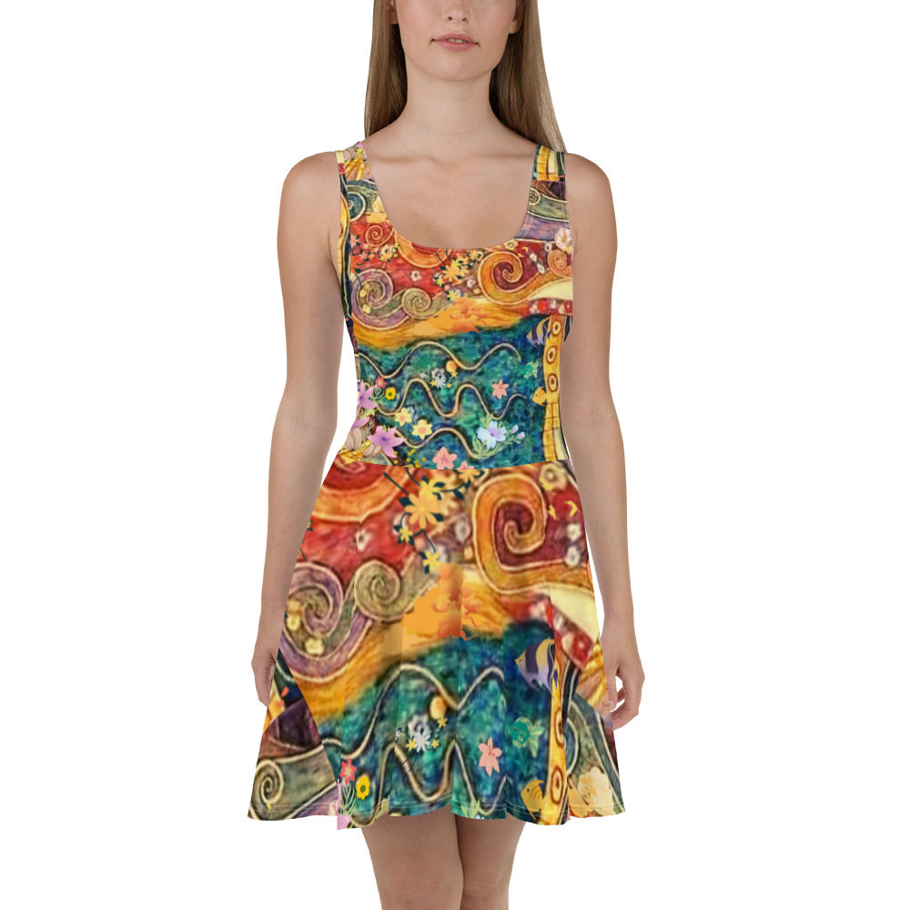 Earth & Sky -Skater Dress